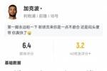 加克波本场数据:1过人成功1关键传球11次丢失球权,评分6.4